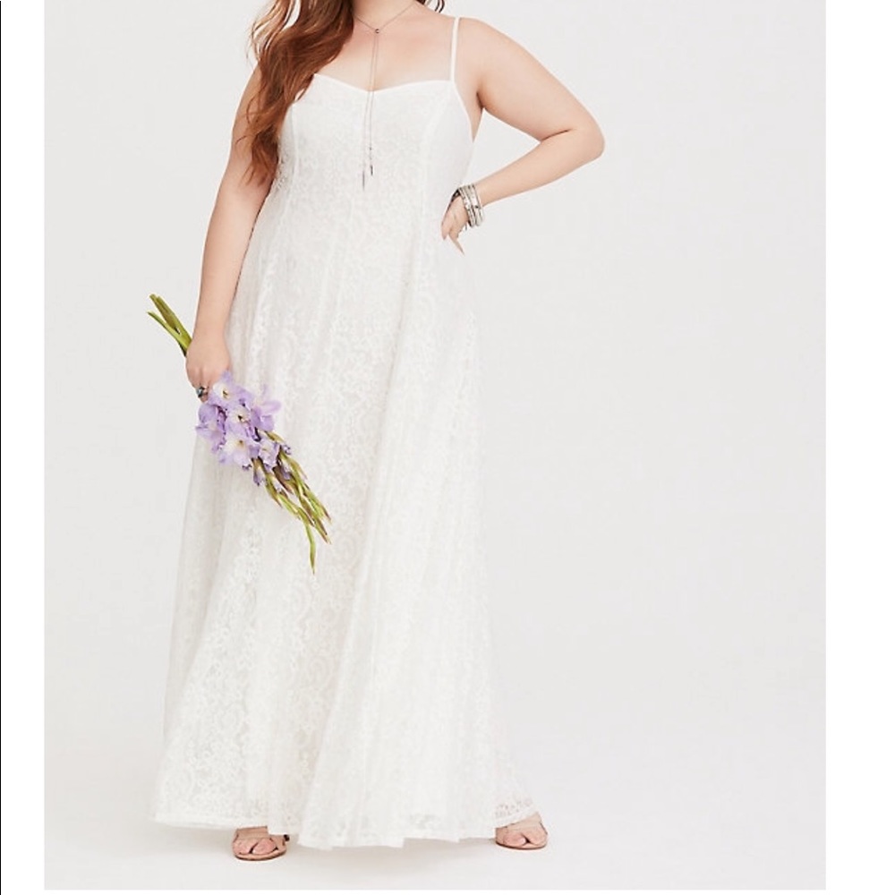 White wedding slip dress